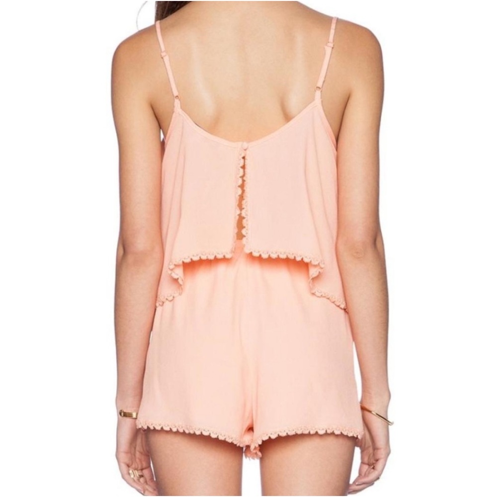 Lovers + Friends Peach June Romper - Picture 2 of 5
